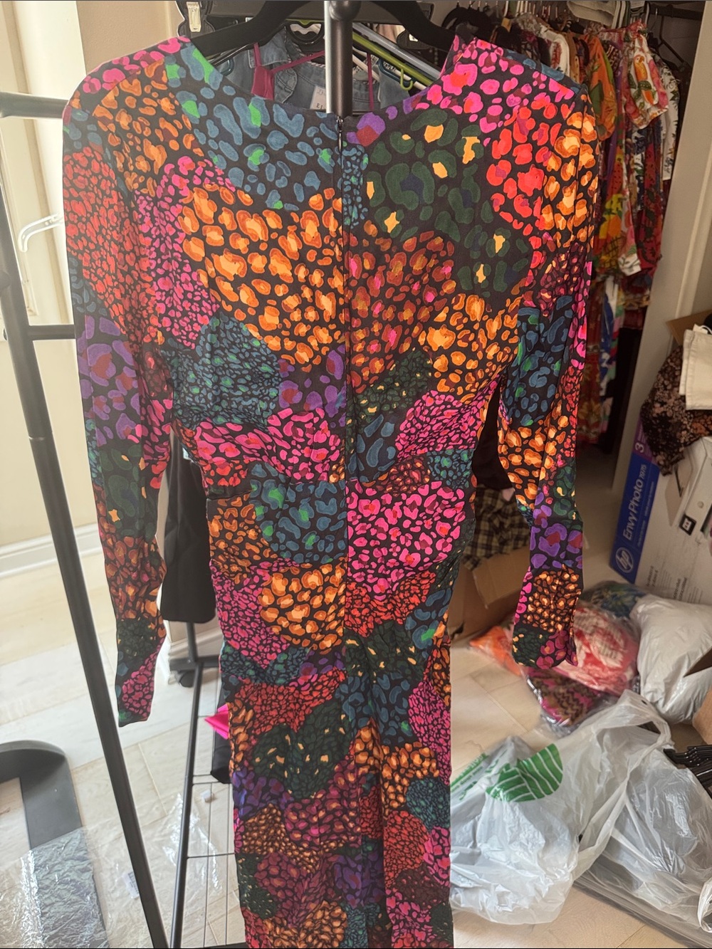 FARM Rio Multicolor Leopard Print Maxi Dress - Picture 6 of 10